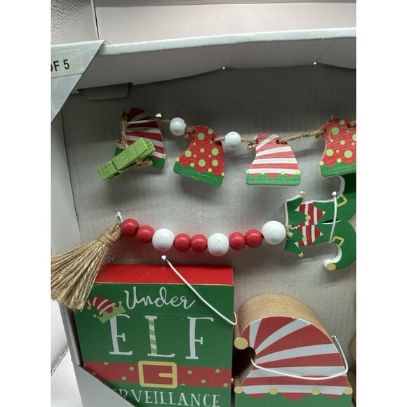 Elf Mini 5 MDF Decor Under Surveillance Table Scape Shelf Ideas Village Garland - Picture 13 of 13